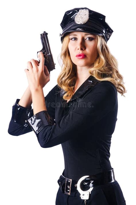 Young Attractive Woman Police Stock Photo Image Of Enforcement Model