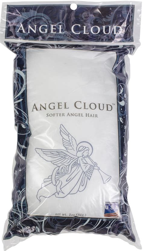 The angel is wearing a fine fishnet garment. ANGEL CLOUD SPUN Glass Angel Hair for Christmas & Other ...