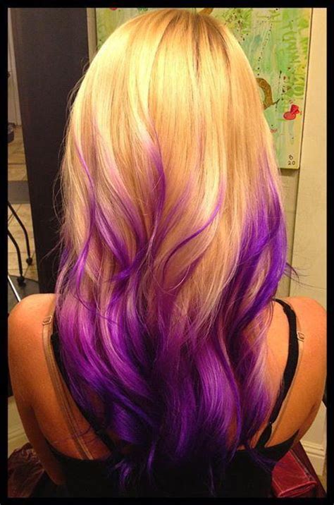Purple Blonde Ombre Hairstyles How To