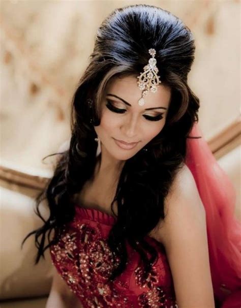 Black Hair Color On Long Hair Indian Wedding Hairstyles Indian Hairstyles Hair Styles