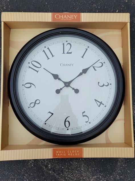 Chaney Decorative 24 Inch Black Jumbo Battery Operated Wall Clock