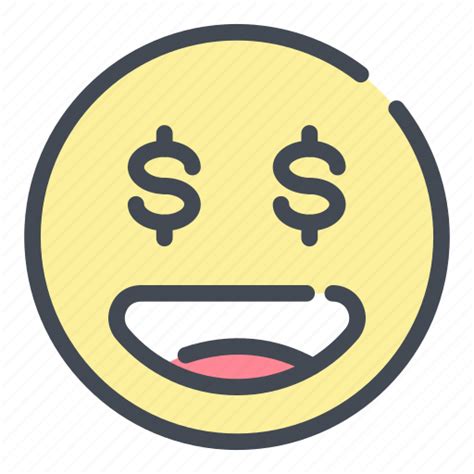 Cash Dollar Emoji Emoticon Finance Money Smile Icon Download On