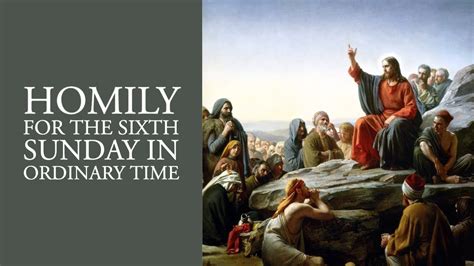 Homily For The Sixth Sunday In Ordinary Time Year A YouTube