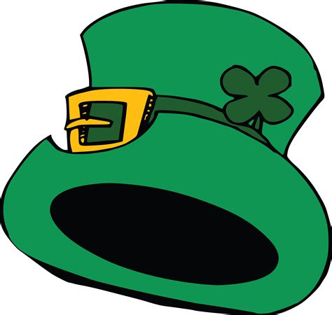 Free Clipart Of A St Patricks Day Leprechaun Hat