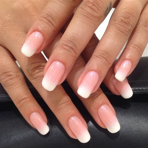 Pin By Kimberly Doyle On Nails Pink Ombre Nails Simple Acrylic Nails Shellac Nails