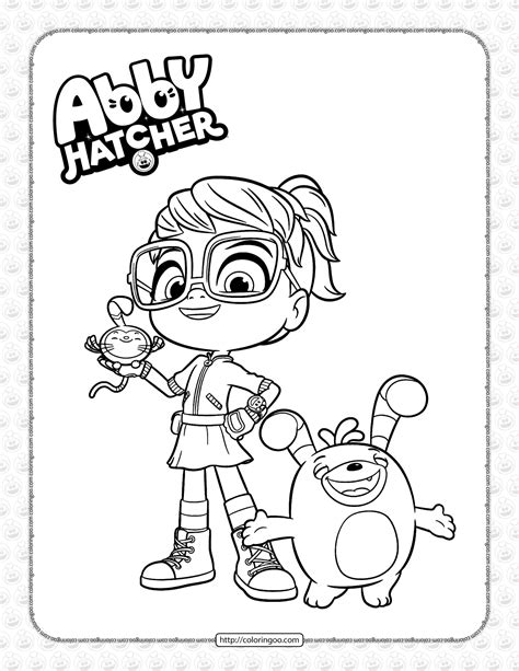 Printable Abby Hatcher Pdf Coloring Book Free Printable Coloring
