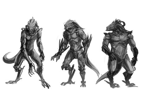 Artstation Reptilian Alien Specie Designs