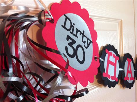 12 unfor table 30th birthday party ideas canvas factory. 30th Birthday Decorations Dirty Thirty Personalization