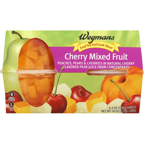 Wegmans Food You Feel Good About Cherry Mixed Fruit 16 Oz Instacart