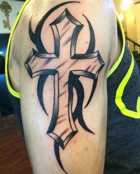 100 Unique Cross Tattoos For Men 2019 Celtic Tribal And Catholic