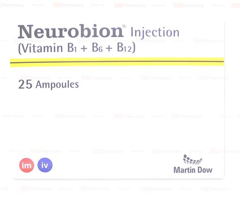 Neurobion Injection 25 Ampoules X 3ml — Alkhaleej Pharmacy