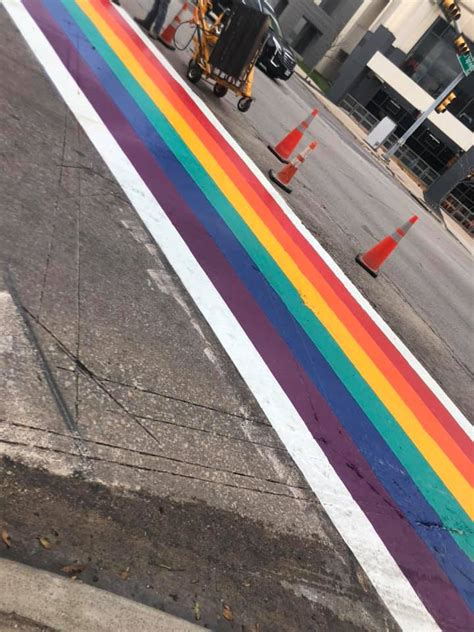 Highly Anticipated Rainbow Crosswalks Finally Being Painted In Oak Lawn Lgbtq Pride 🏳️‍🌈 Community