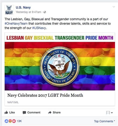 Navys ‘gay Pride Cheer Promotes Degeneracy
