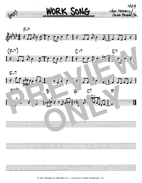 Burton worked these moments in through humor, like when otho mentions at a dinner party that those who off themselves in this life become civil servants in the song would become iconic, just like the movie beetlejuice, and would be played as the last song during belafonte and glenn shadix's (otho). Work Song | Sheet Music Direct
