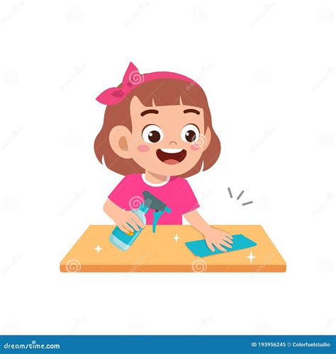Cleaning Table Stock Illustrations 4174 Cleaning Table Stock