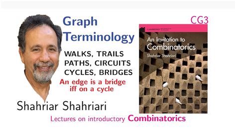 Cg3 Graph Theory Walks Paths Cycles And Bridges Youtube