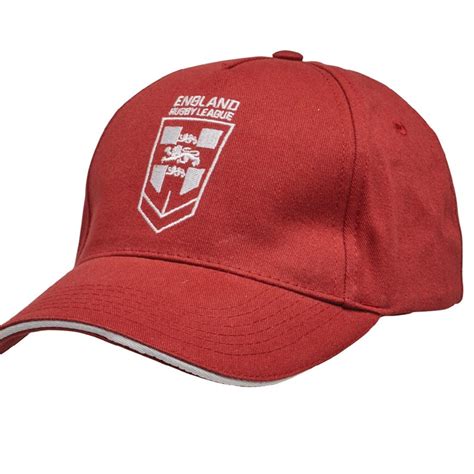 Buy England Rugby League Mens Supporters Baseball Cap Redwhite
