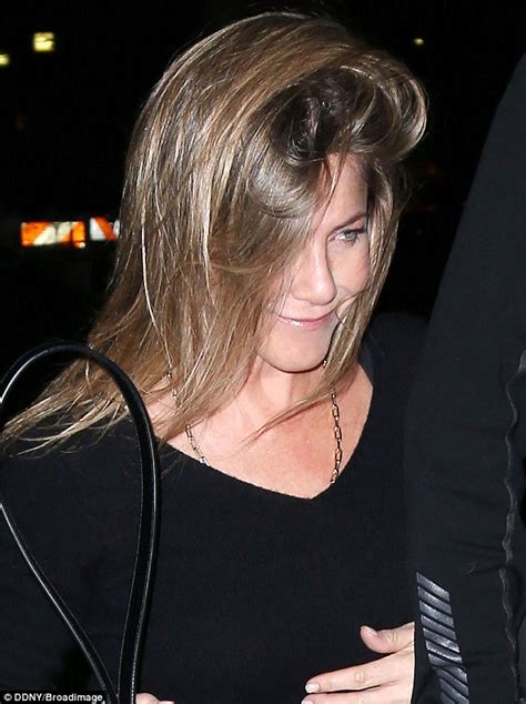 Jennifer Aniston Highlights Her Impressive Legs In Skintight Leather