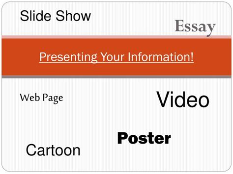 Ppt Presenting Your Information Powerpoint Presentation Free