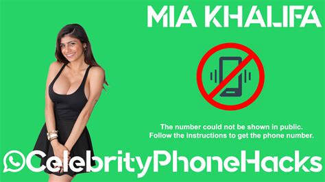 Mia Khalifa Phone Number Leaked - Celebrity Phone Hacks