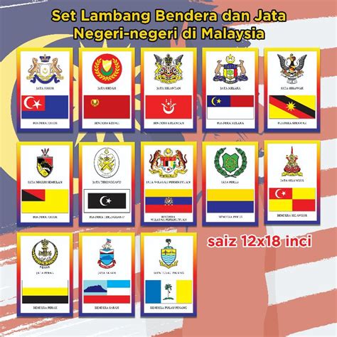 Gambar Bendera Bendera Negeri Di Malaysia Bendera Dan Jata Negeri