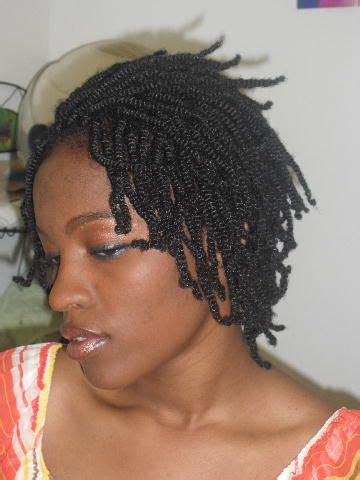 Having a very short hair cannot stop you from creating those braided hairstyles. Yarn twist short braids | Twist hairstyles, Hair styles ...