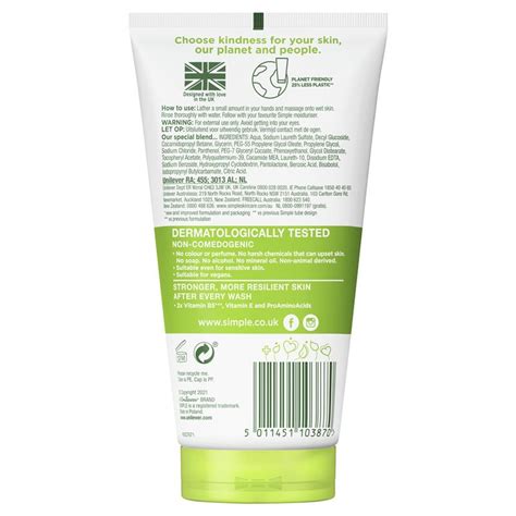 Buy Simple Kind To Skin Facial Wash Moisturising 150ml Online At Epharmacy®