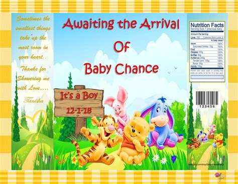 Winnie the Pooh Baby Shower | Unique items products, Chip bags, Baby shower