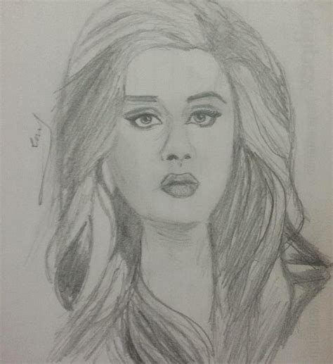 Pencil Drawings Of Adele