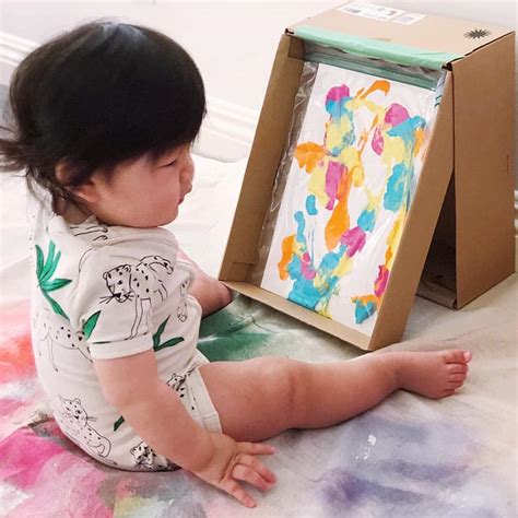 Babys First Mess Free Painting Hello Wonderful
