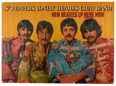 The Beatles Sgt Peppers Lonely Hearts Club Band Promotional Poster