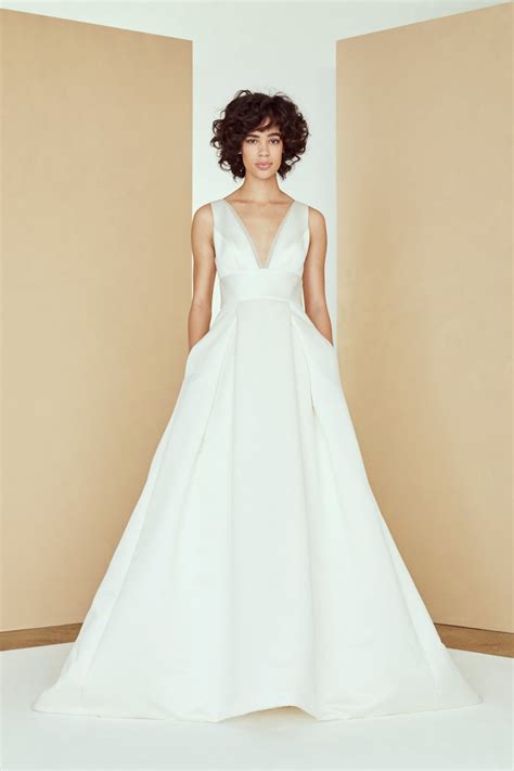 Organza wedding dress with pockets. V-neck Organza Ball Gown Wedding Dress | Kleinfeld Bridal ...