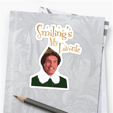 Buddy The Elf Smilings My Favorite Stickers By Kelly Ferguson