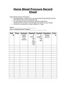 Free Printable Home Blood Pressure Record Sheet Free Printable Download