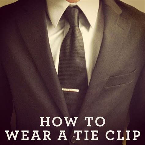 How To Wear A Tie Clip Advice For My Guy Fashion Love Pinterest