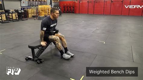 Weighted Bench Dips Dumbbell And Band Options Youtube