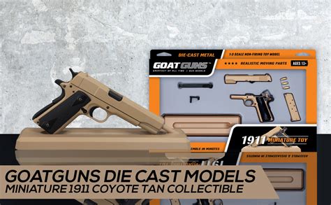 Goatguns Miniature 1911 Model Coyote 125 Scale Die Cast Metal Build
