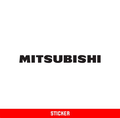 Mitsubishi Sticker Dopegraphics