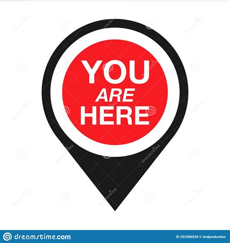 You Are Here Location Logo Marker Location You Are Here Vector