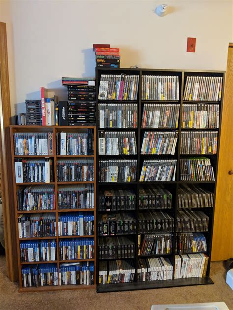 My video game collection. I'm a Sony collector and I have nearly every