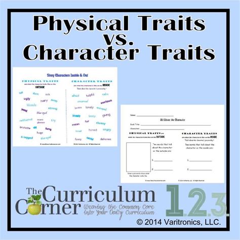 Physical Traits In Reading Character Trait Teaching Ela Reading Lessons