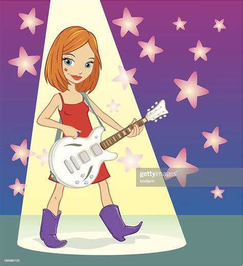 Rockstar Girl High Res Vector Graphic Getty Images