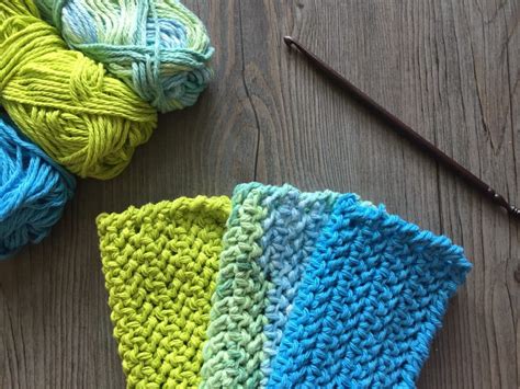 Easy Herringbone Dishcloth Free Crochet Pattern Rich Textures Crochet
