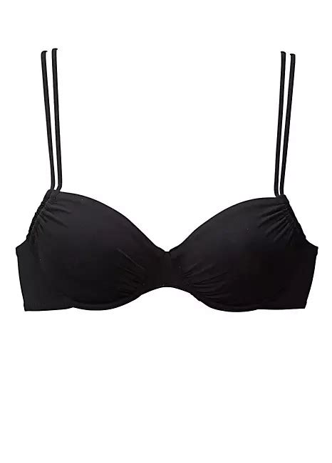 Black Underwired Bikini Top By Buffalo Swimwear365