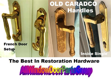 Caradco Sliding Patio Door Replacement Handle Set Brass Active All