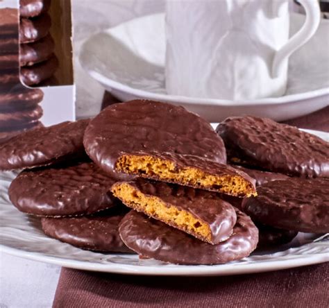 Dark Chocolate Coated Ginger Biscuits Grandma Wilds Biscuits