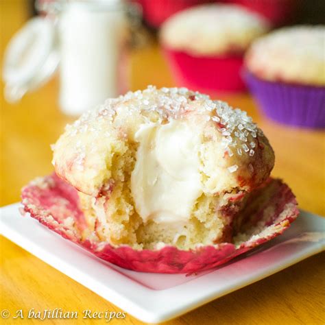 Cream Cheese-Filled Raspberry Muffins - A baJillian Recipes