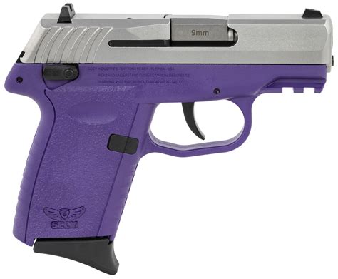 Sccy Firearms Cpx 1 Gen3 9mm Pistol Purple And Stainless Steel Cpx