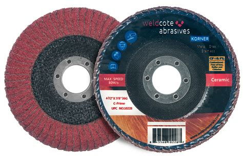 Korner Ceramic Flap Discs Flap Discs Weldcote Abrasives