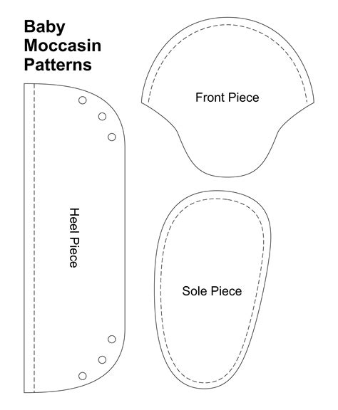 Printable Moccasin Pattern Printable Templates